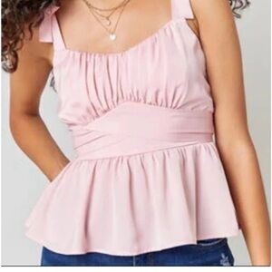 Tricks -NWOT-Pink Blouse-Medium